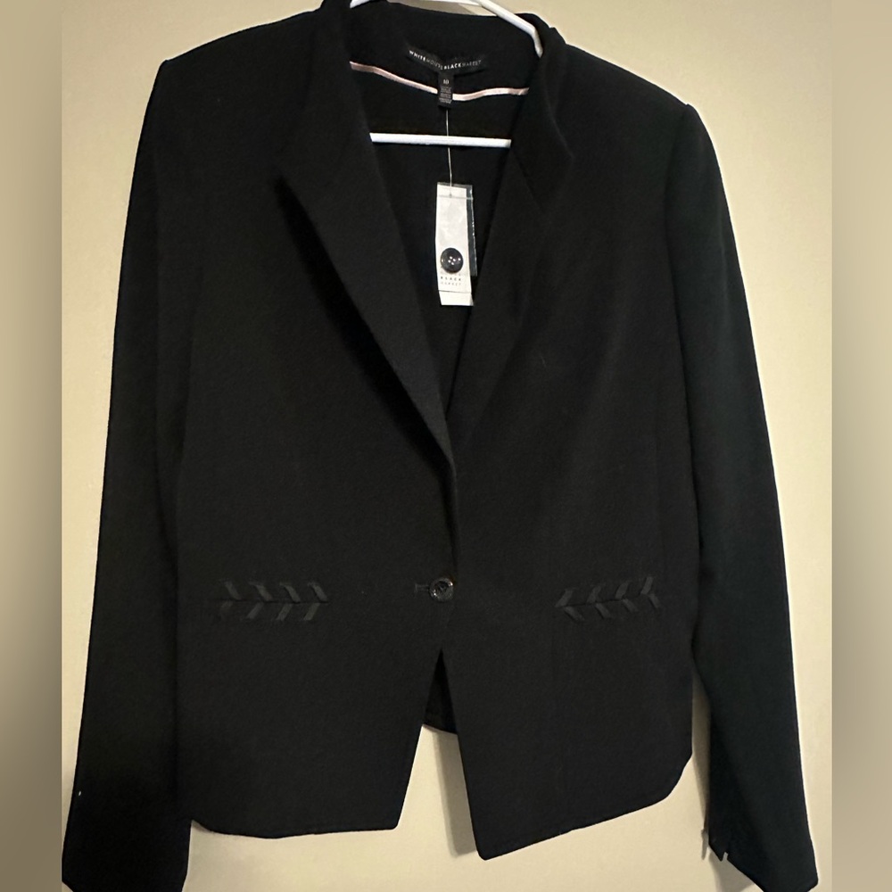 NWT WHITE HOUSE BLACK MARKET black womens jacket